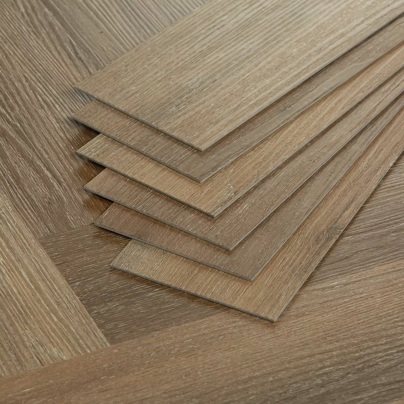 Lusso_Bari_Warm_Oak_Herringbone_Glue_Down_LVT_Vinyl_Flooring_2